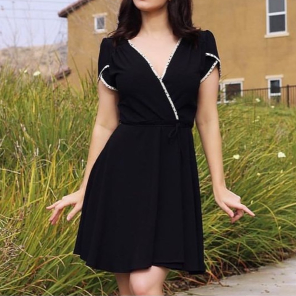 Smak Parlour faux wrap dress, size large
